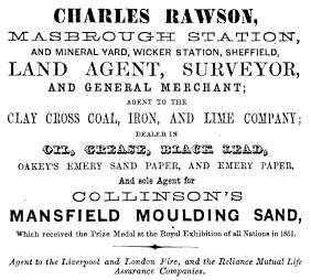 Charles Rawson, Land Agent, Masbrough Station