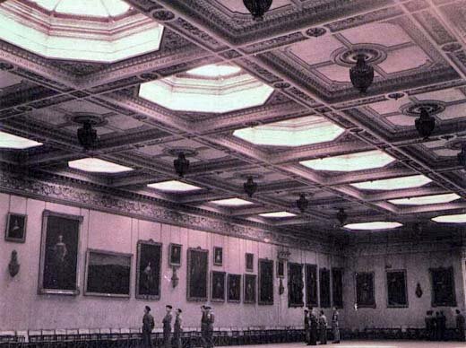 Sunken Ballroom at Welbeck Abbey, in 1951