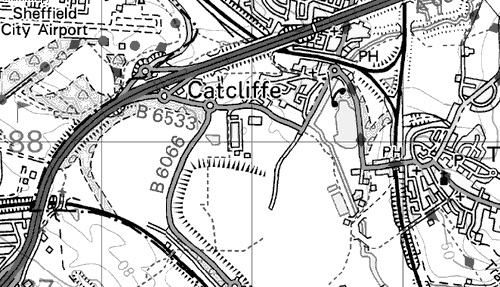 Map Catcliffe Shopping Centre